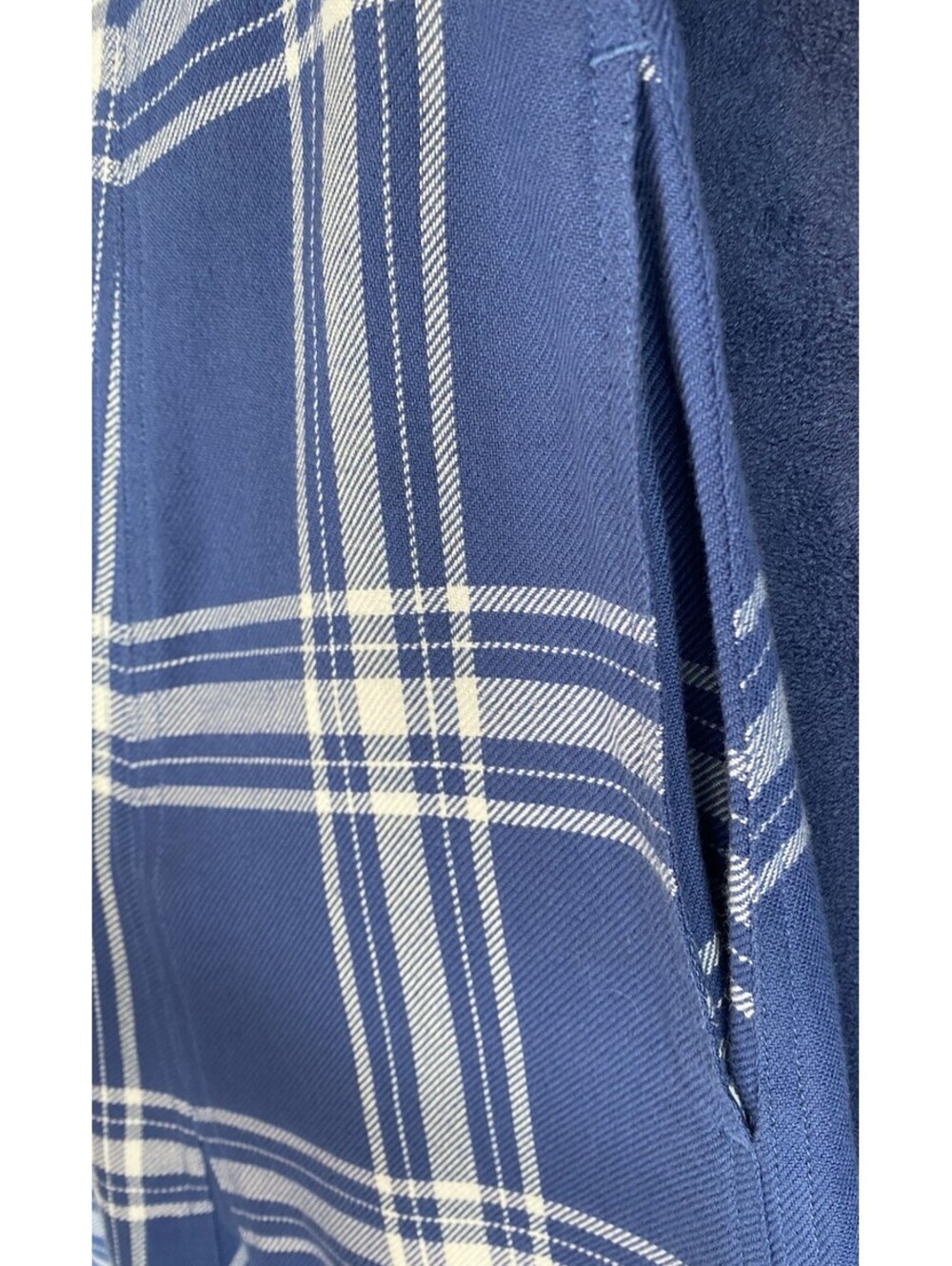 Ralph Lauren Polo Blue Plaid Godet Maxi Skirt Size 4 Small - Picture 8 of 10